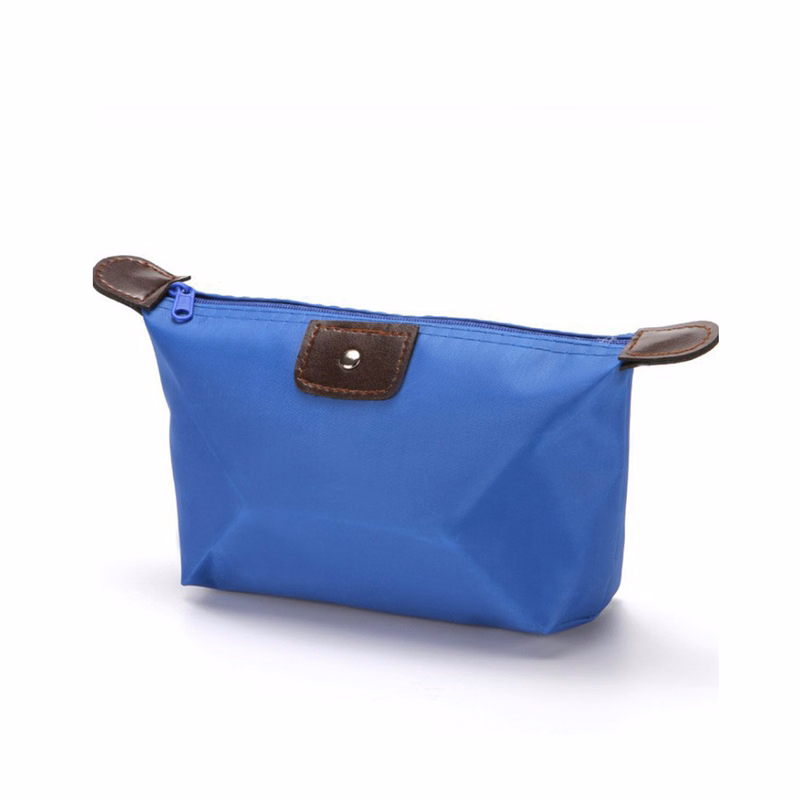 Waterproof Nylon Cosmetic Bag 10.5 x 2.8 x 5.2"