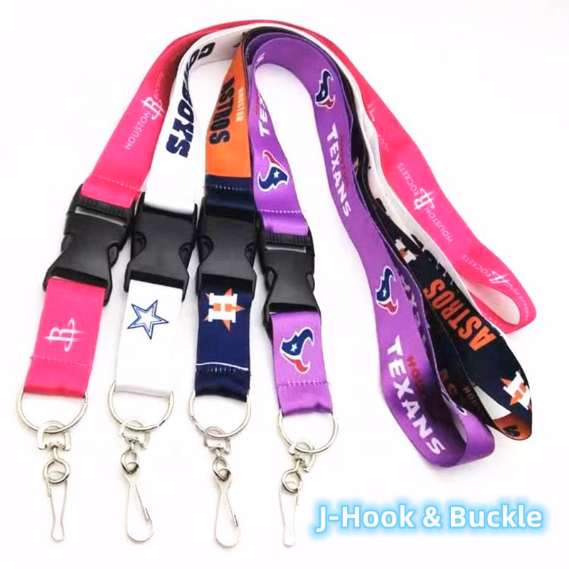3/4" Full Color Dye-Sublimated Lanyard w/ J Hook and Buckle