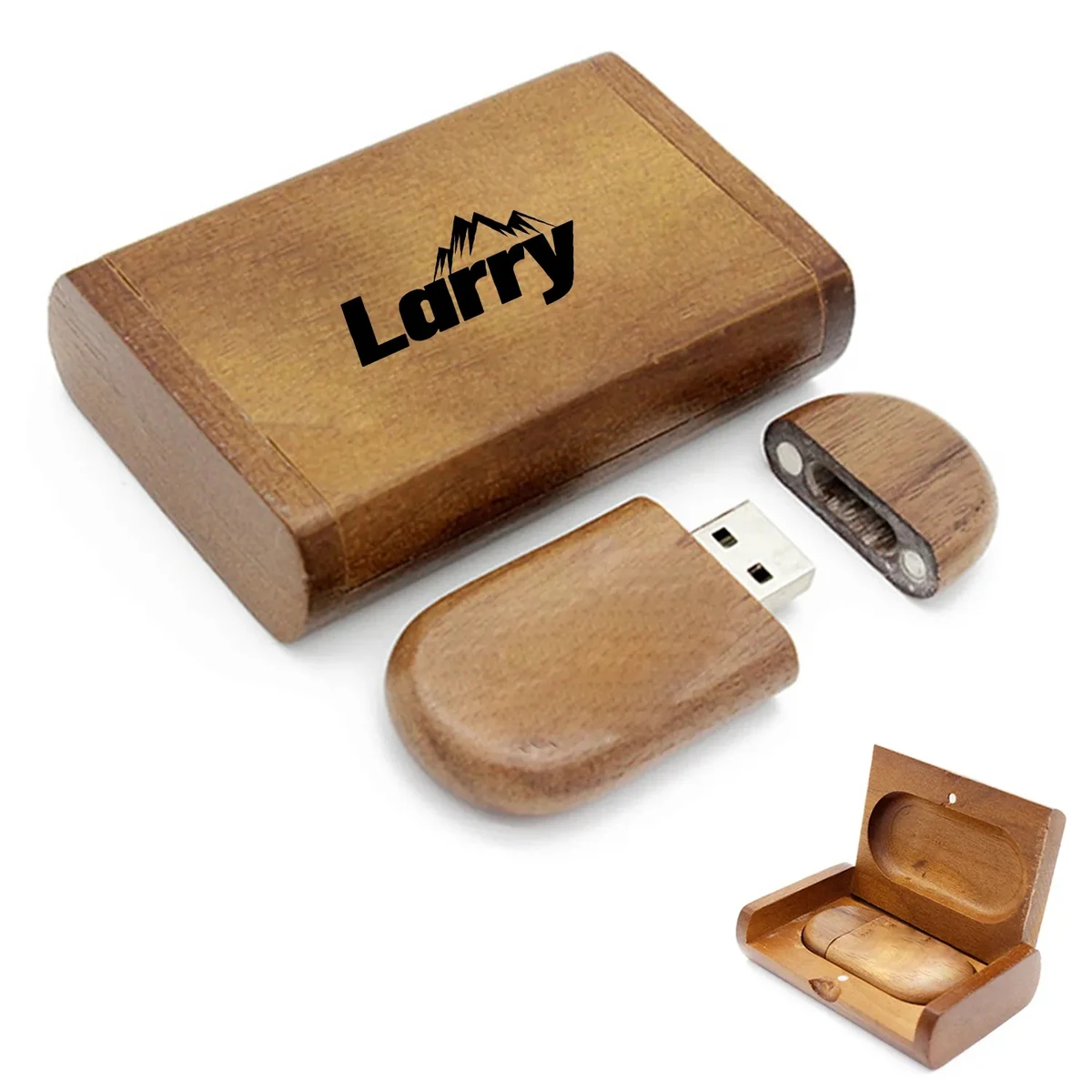 Gift Wooden 64Gb Usb 2.0 Flash Drive 1