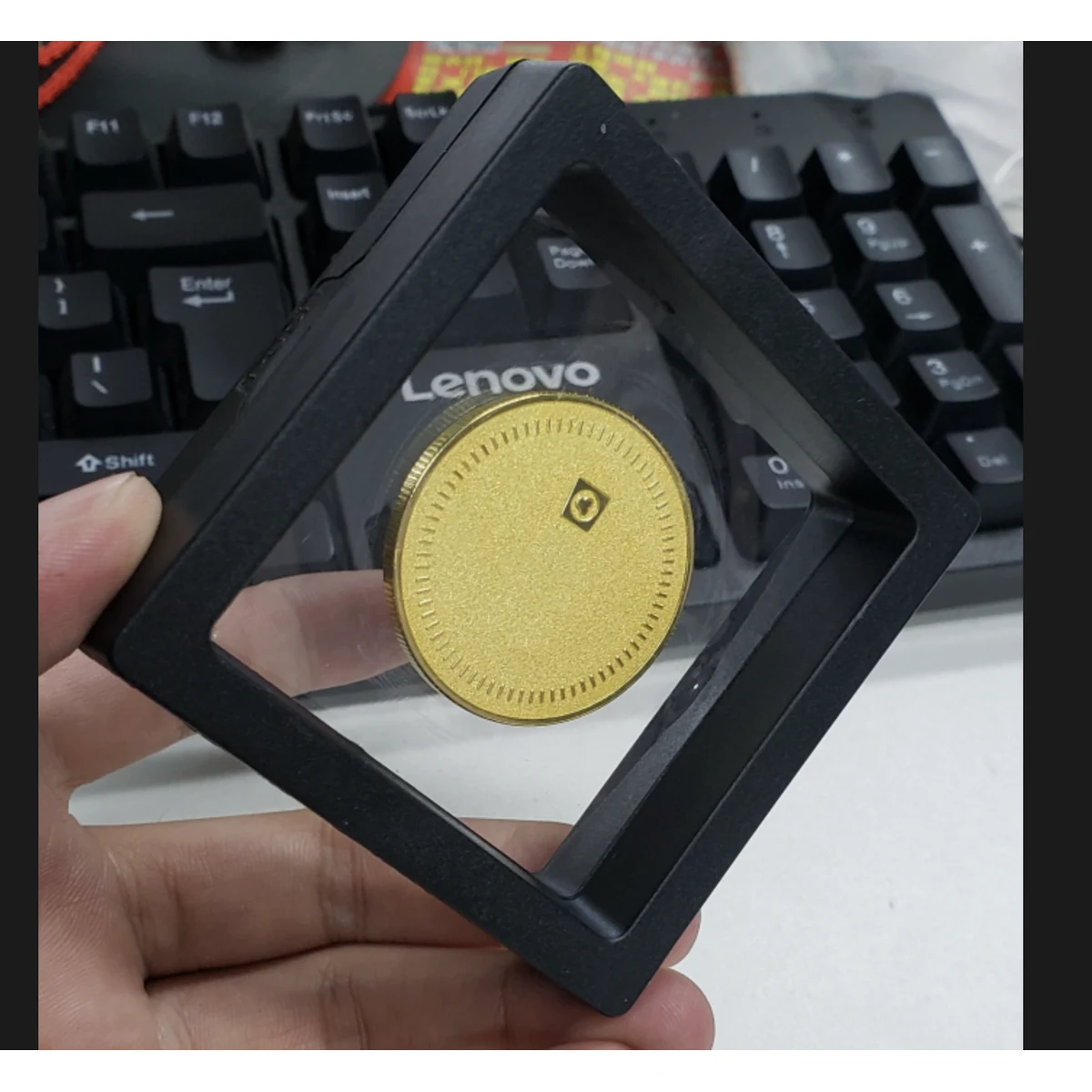 Floating Display Frame with Coin 1