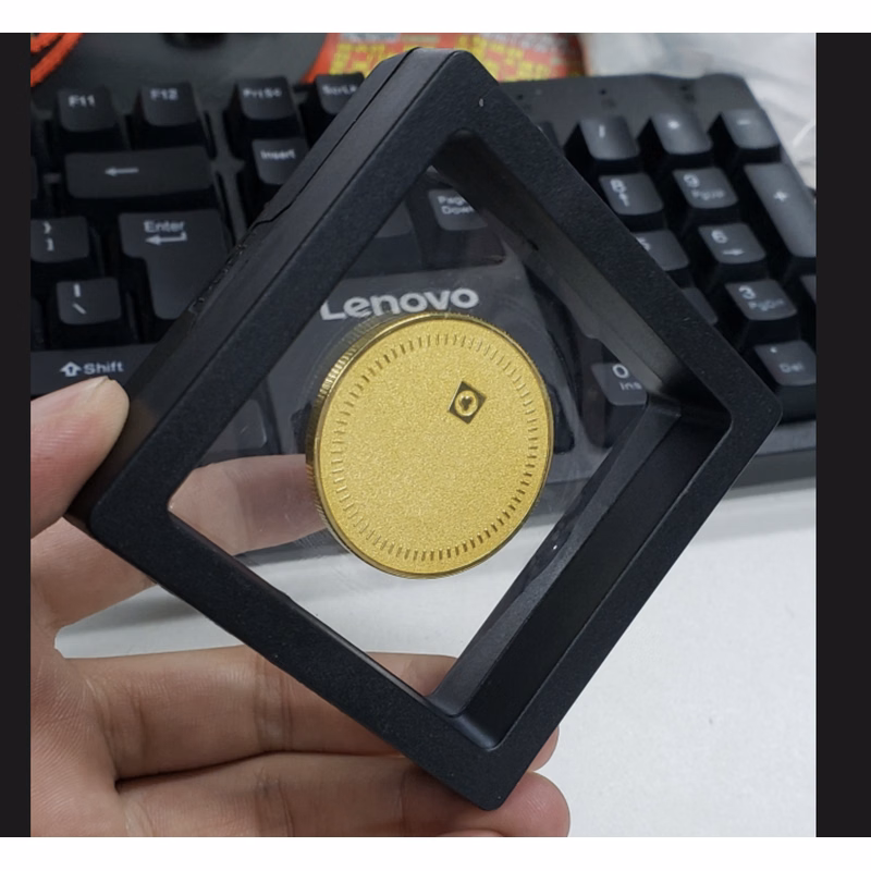 Floating Display Frame with Coin