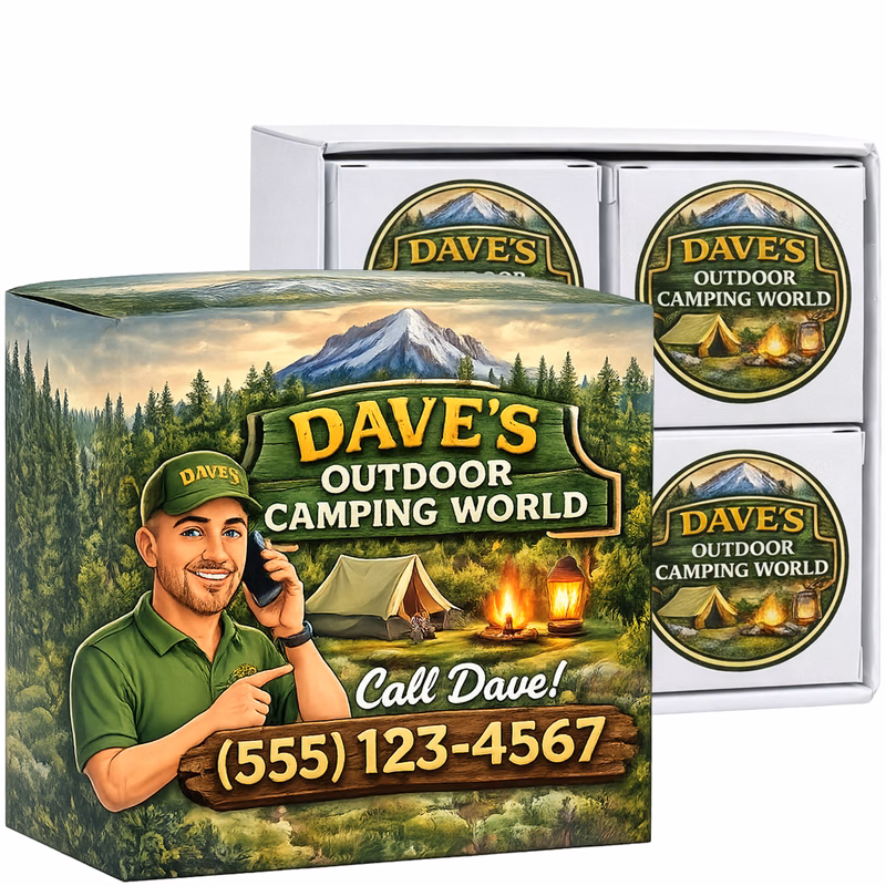 Golf Ball Custom Packaging Four Ball Box