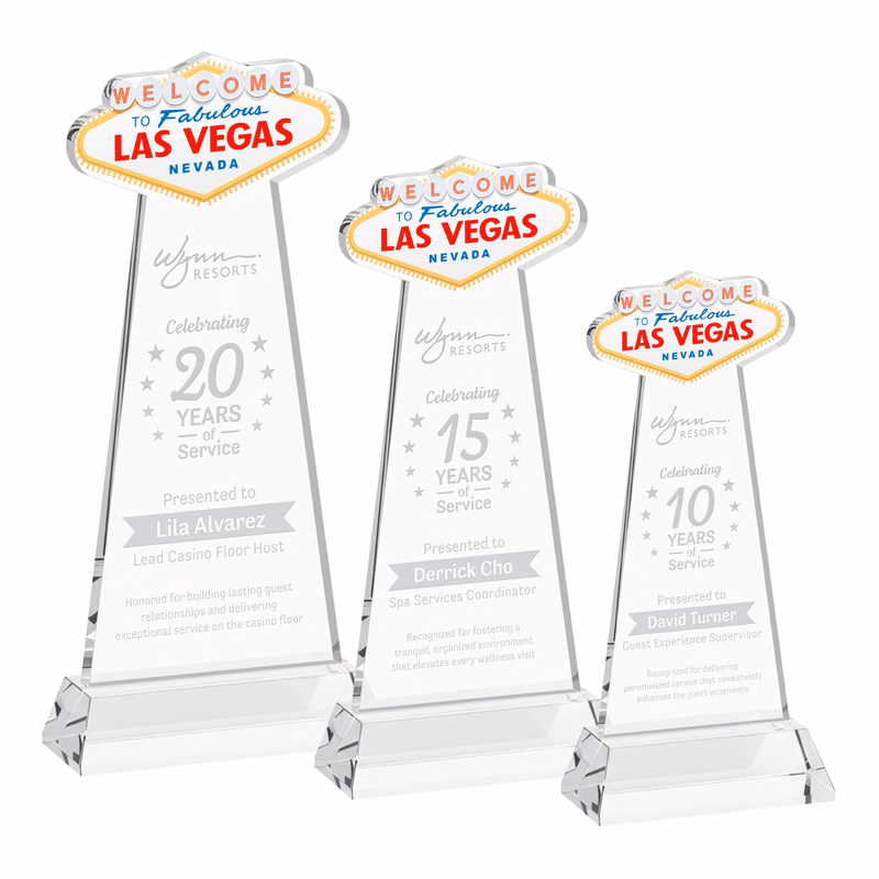 Las Vegas Award on Hartford Base - Clear