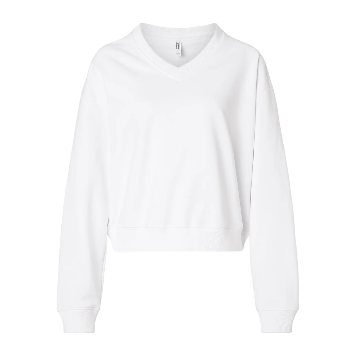 Women's French Terry V-Neck Sweatshirt - FTV00 1