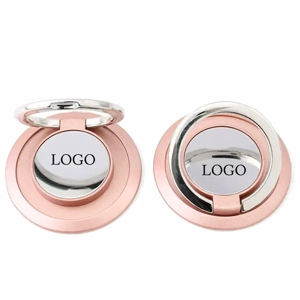 Custom Adhesive Phone Ring Holder Mirror — Hands Free Stand for On the Go Professionals
