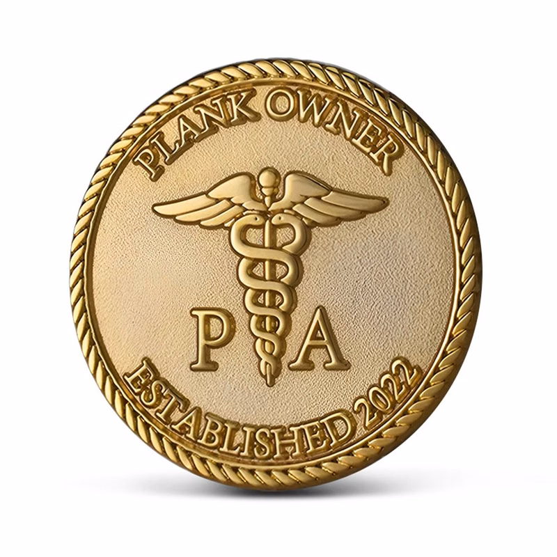 1.75" Custom Shape Die Struck Challenge Coin (No Color)