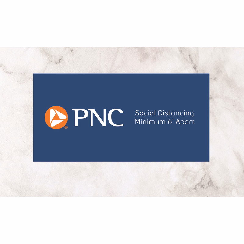 Social Distancing Floor Graphics  9"x 18" rectangle