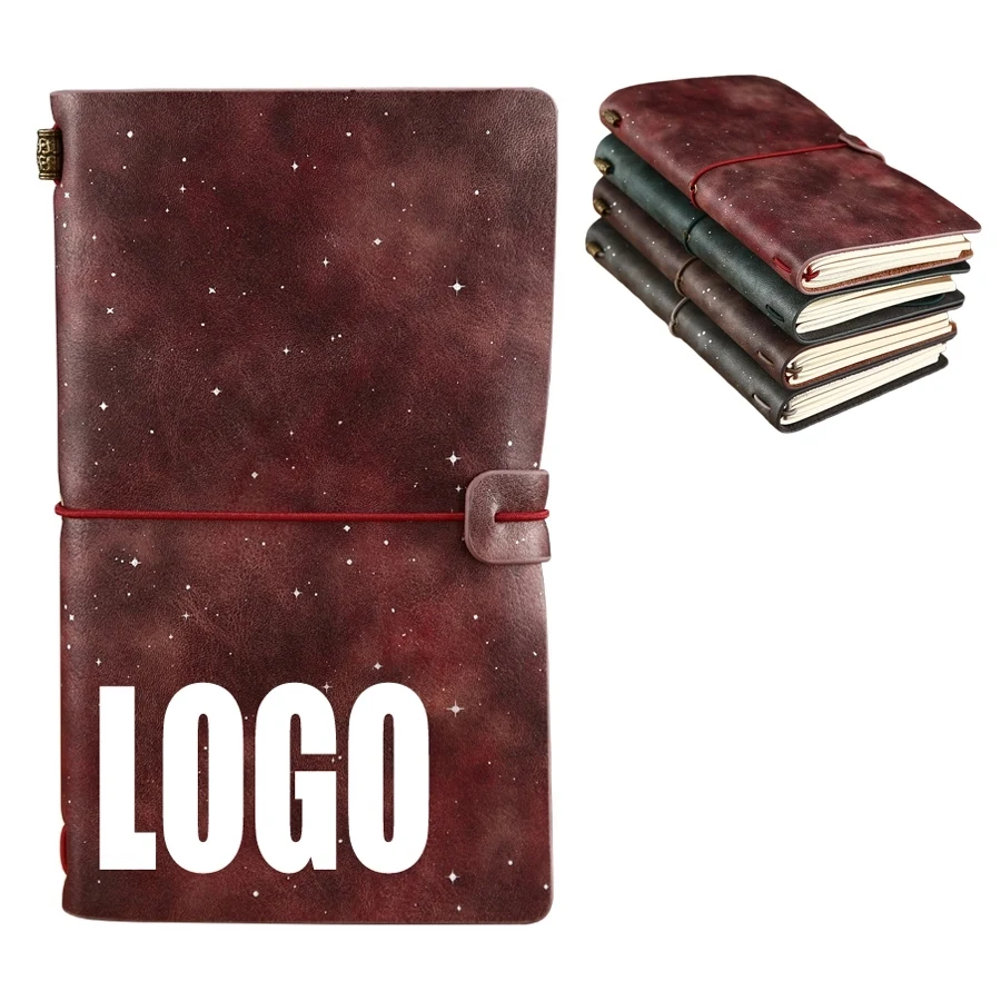PU Leather Starry Business Travel Journal Pocket Notebook 1