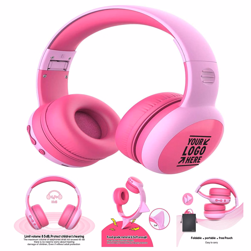 85dB Volume Limited Hearing Protection Children Wireless Headset Microphone Bluetooth Kid Headphone