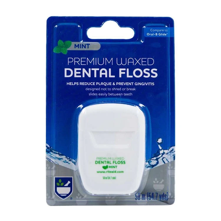 Premium Mint Waxed Dental Floss - 54.7 Yards 1