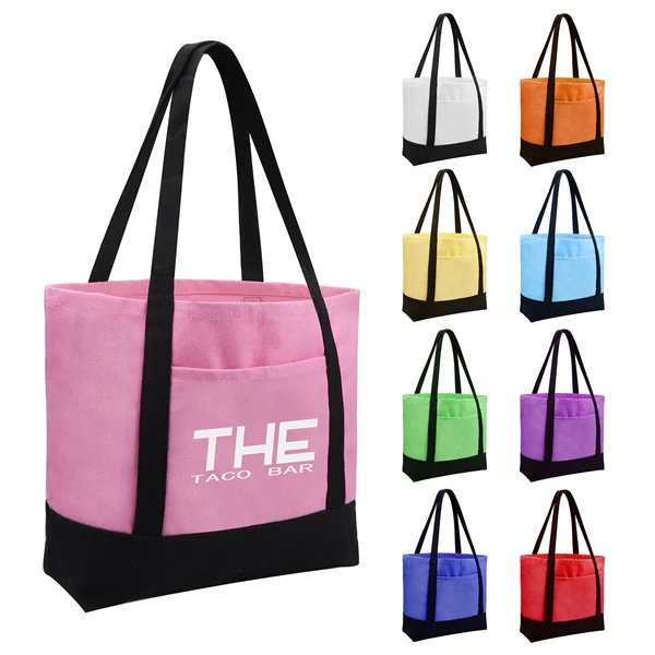 10oz. Two-Tone Canvas Boat Tote 1