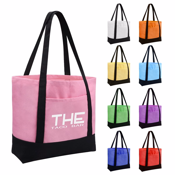 10oz. Two-Tone Canvas Boat Tote