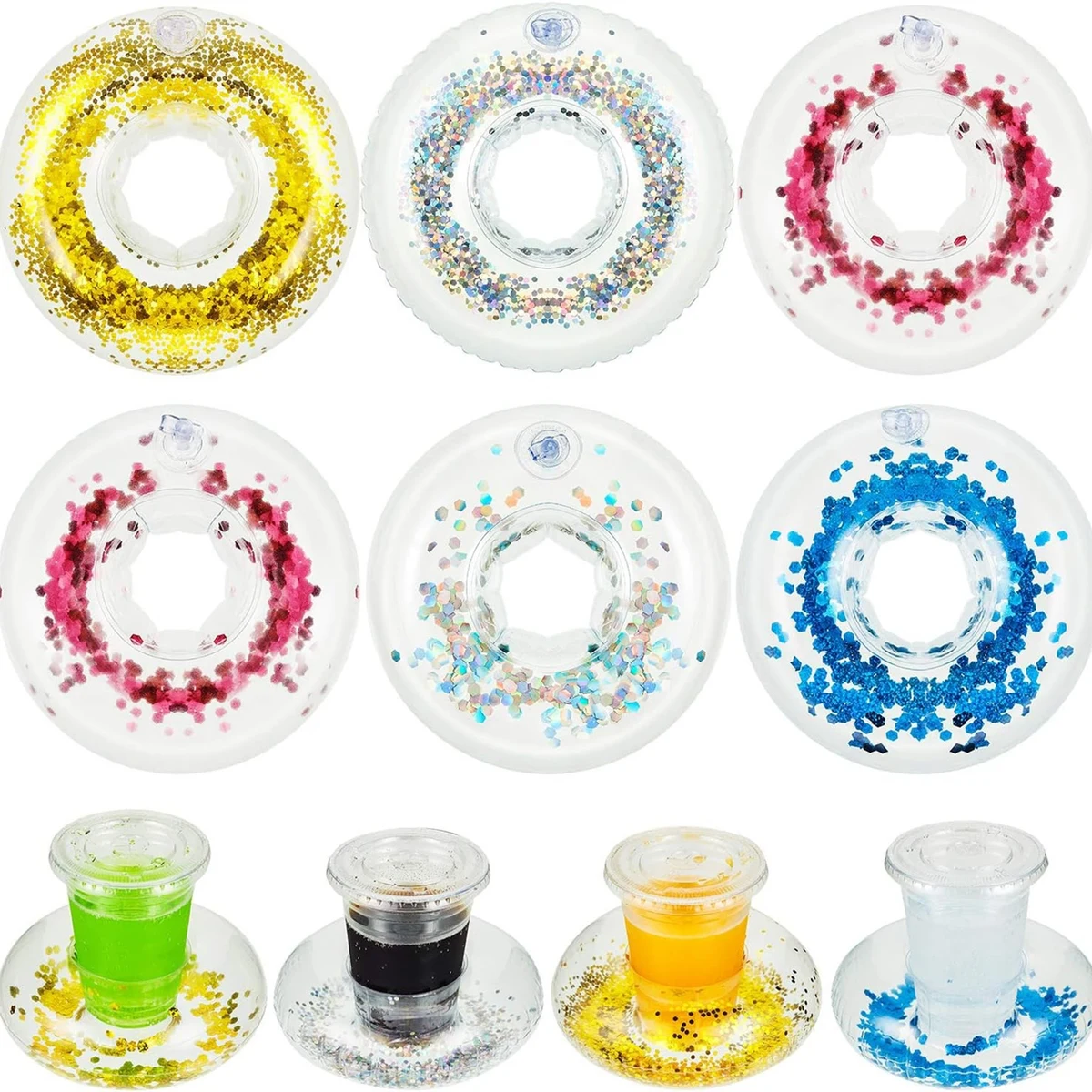 Glittery Inflatable Drink Holder 1