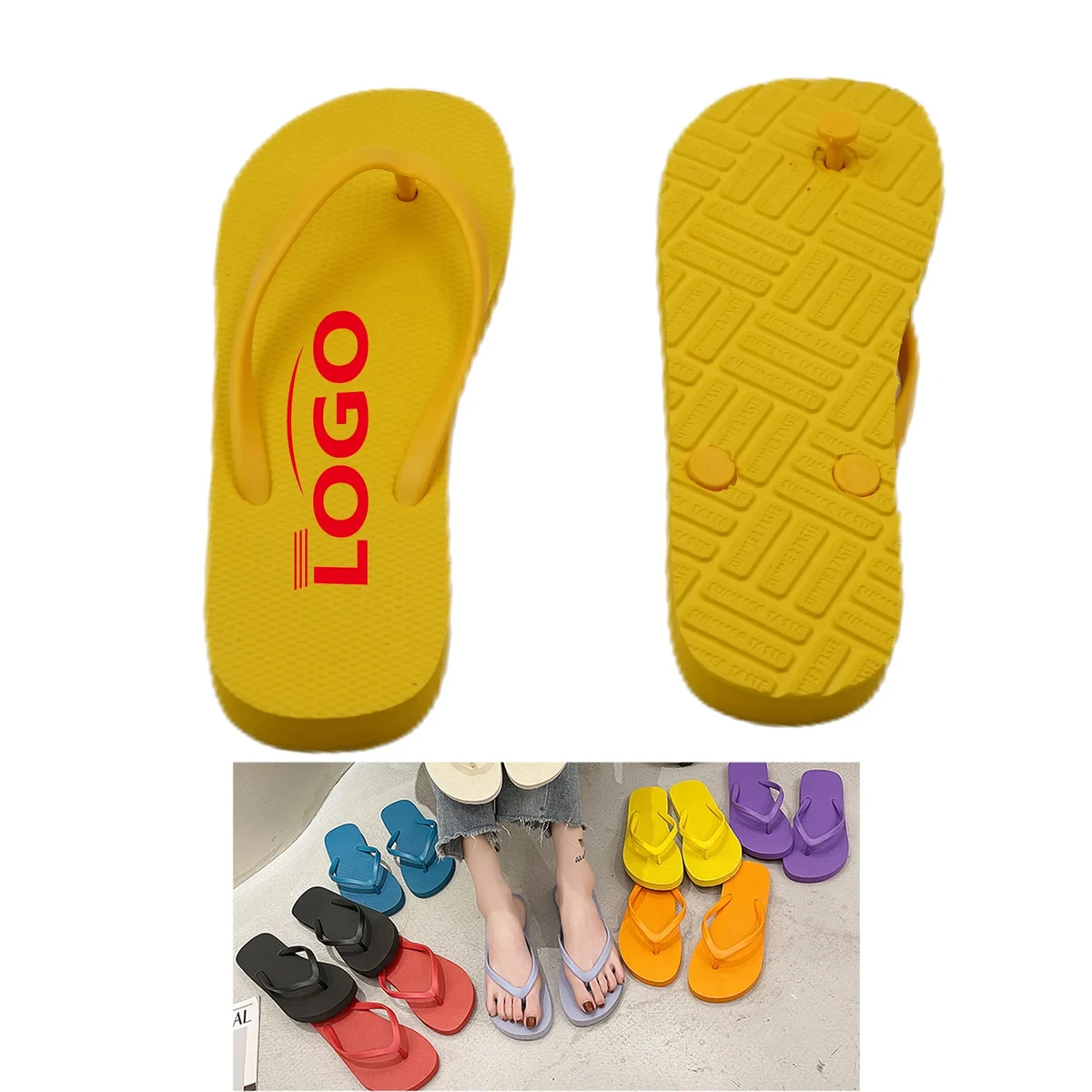 Foam Flip Flops with Arch Support Thong Sandals 1