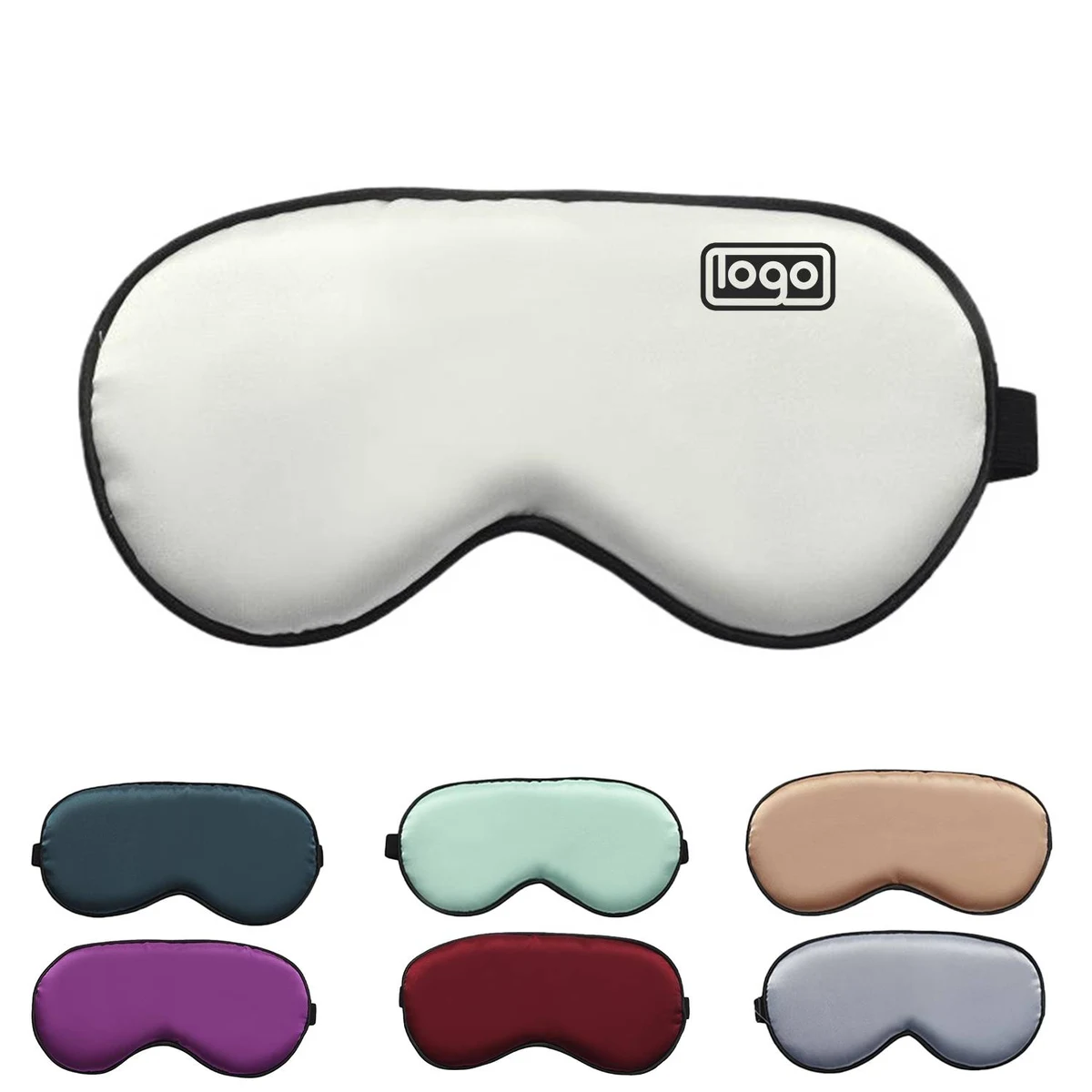 Adjustable Imitation Silk Breathable Sleep Mask 1
