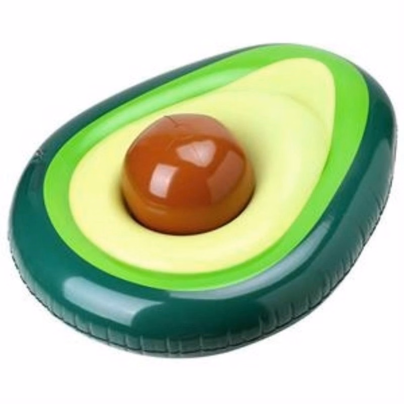 Inflatable Avocado Pool Float With Ball