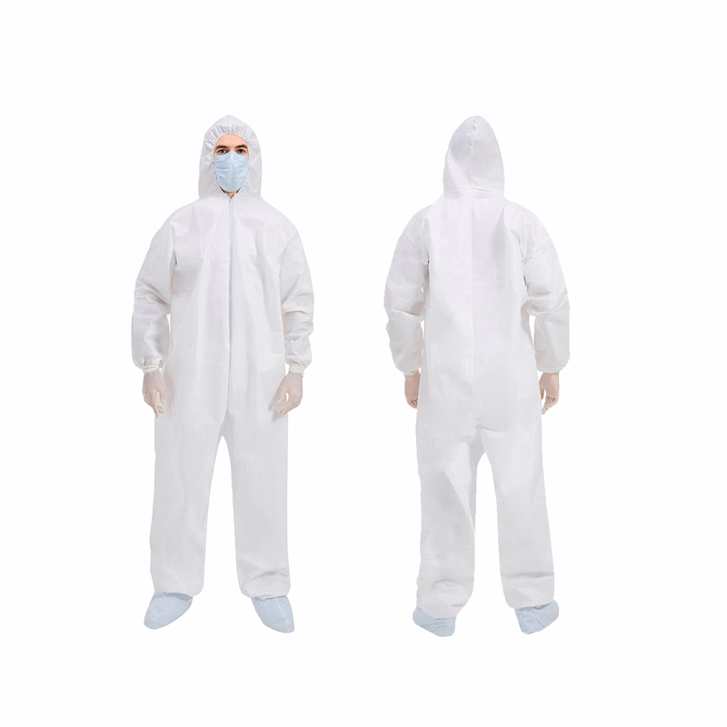 Disposable Isolation Coveralls with Hood & Shoes Cover