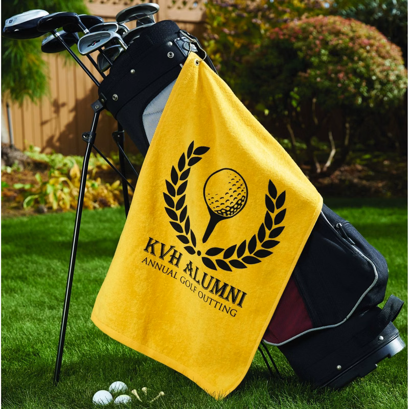 Quick Dry 200G Micro Fiber Golf Towel w/ Grommet & Hook