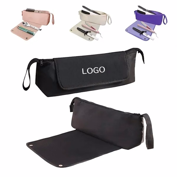 Waterproof Polyester Curling Iron Travel Pouch