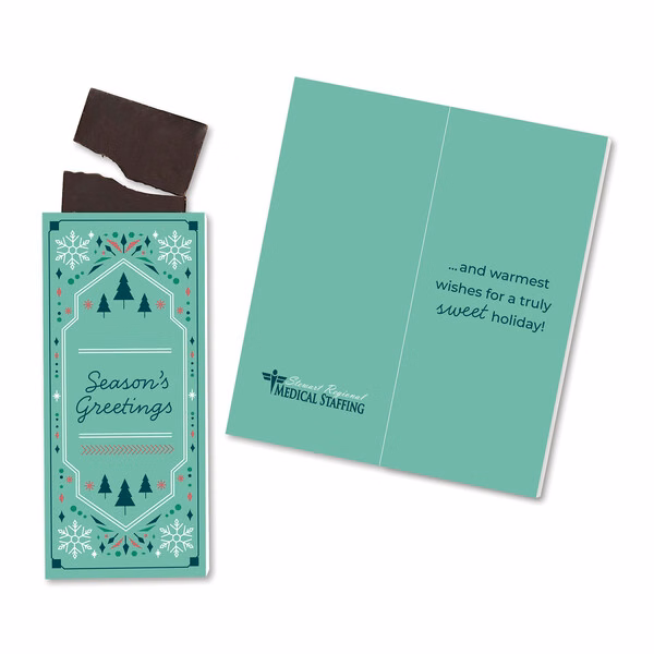 SALE - Full-Color Custom Sweeter Cards with Milk Chocolate Bar
