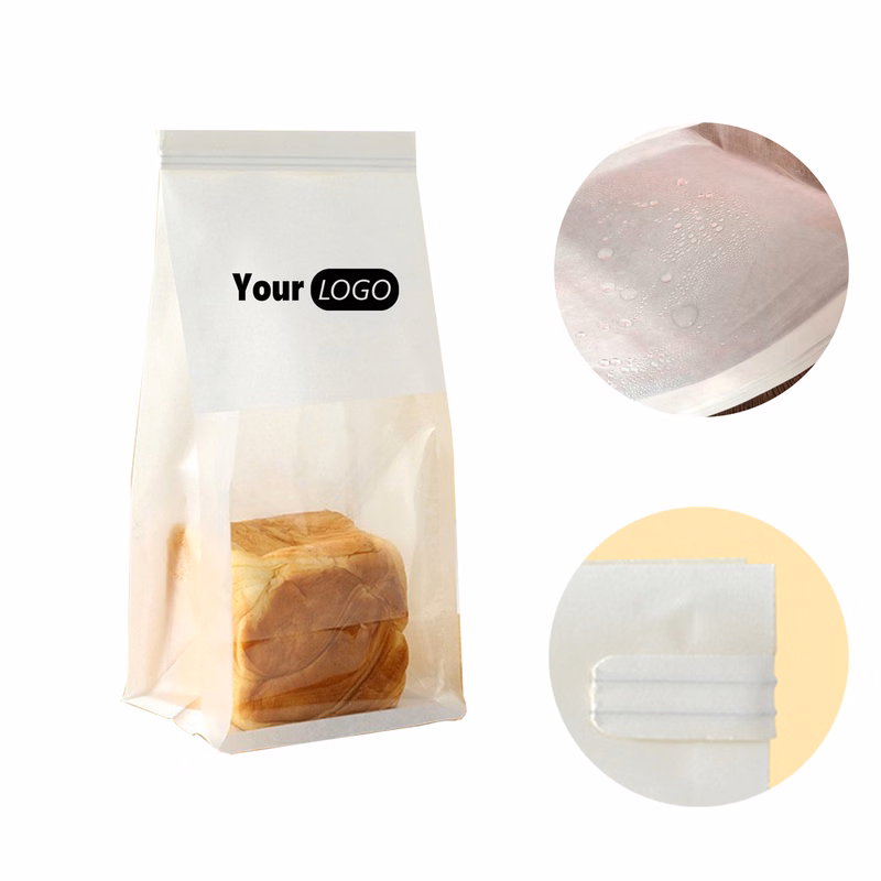 White Kraft Paper Bakery Bag
