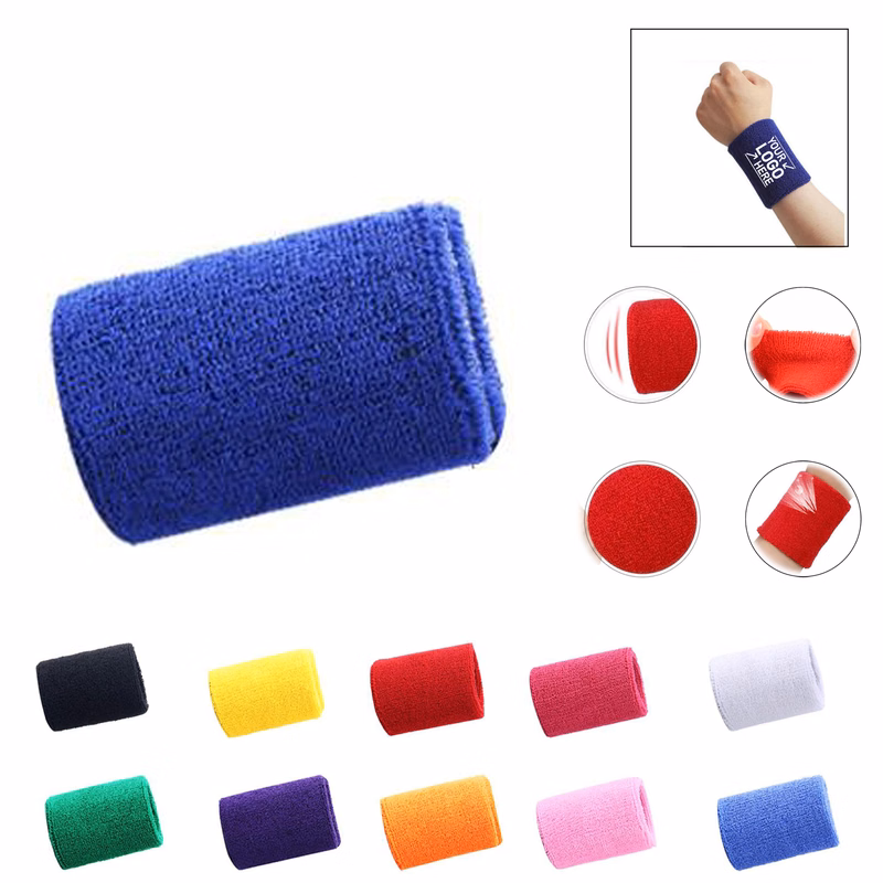 Colorful Cotton Unisex Sport Sweatband Wristband