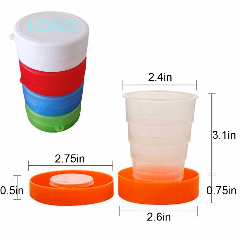 Plastic Telescopic Collapsible Folding Cup