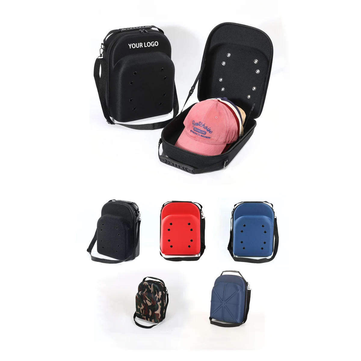 Crush-Proof EVA Travel Hat Case for Baseball Caps 1
