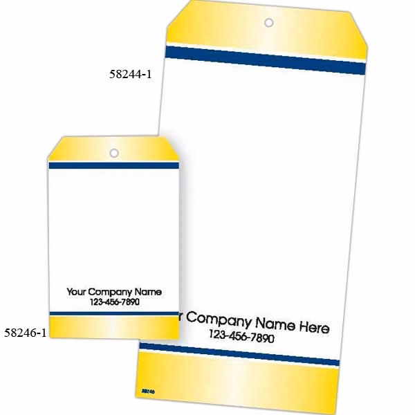 Small Navy/Gold Imprinted Price Tag