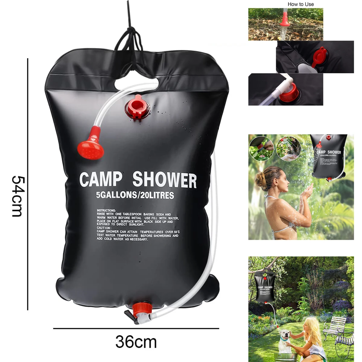 Camping Solar Shower Bag 1