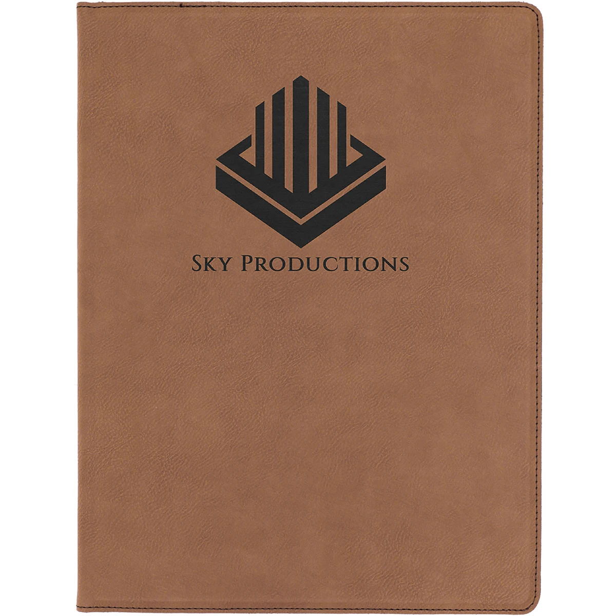 9" x 12" Leatherette Dark Brown Portfolio 1