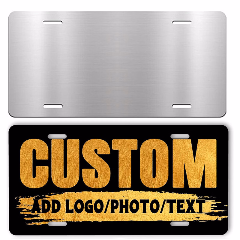 Full Color Custom Aluminum License Plate Frame