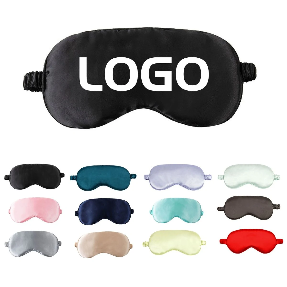 Imitation Silk Sleep Eye Mask With Elastic Band 1