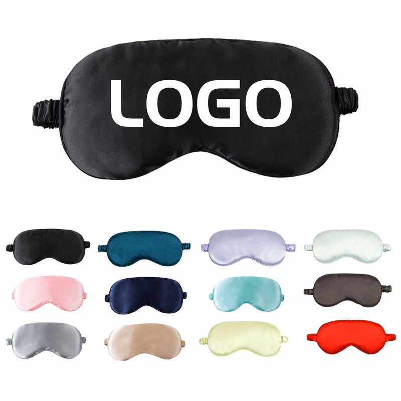Imitation Silk Sleep Eye Mask With Elastic Band