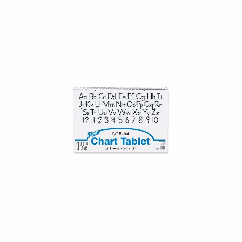Manuscript Spiral Chart Tablets - 1.5" Ruled 25 Sheets