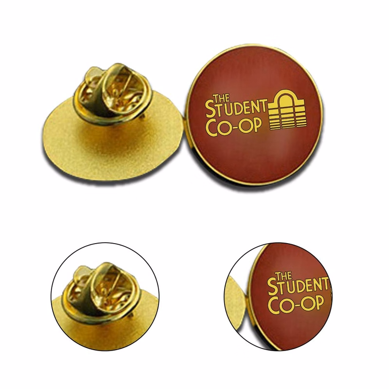 Round Pin Metal Badge