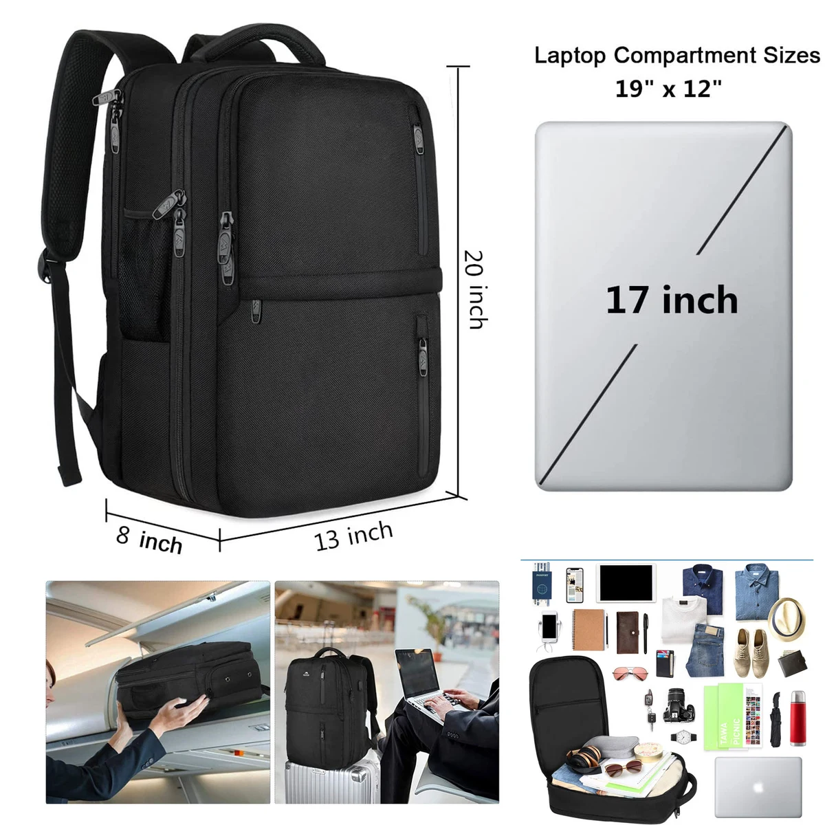 Water Resistant Anti-Theft Business Large Daypack Weekender Bag 1