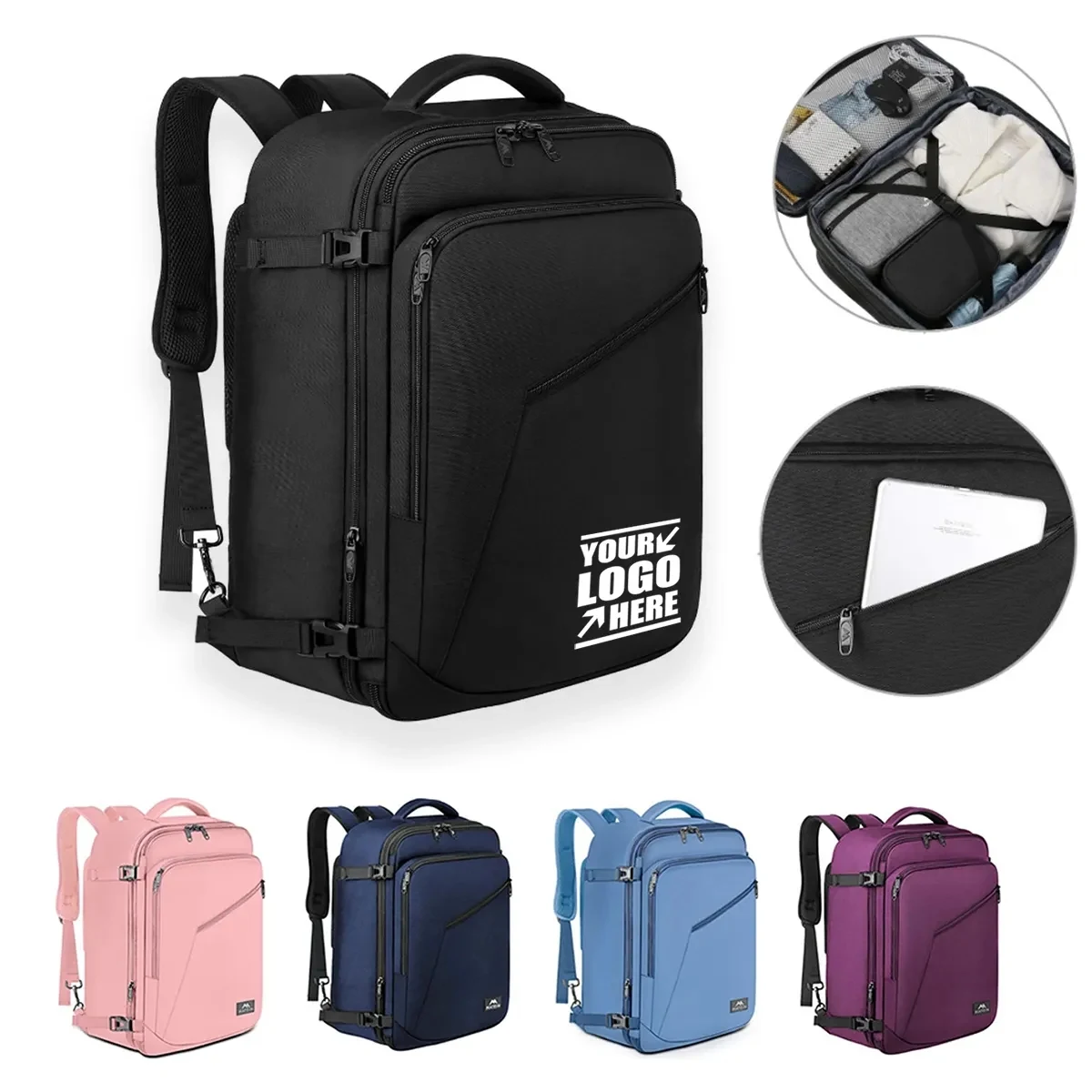 Extra Large Travel Backpack Expandable Airplane Approved Bag 1