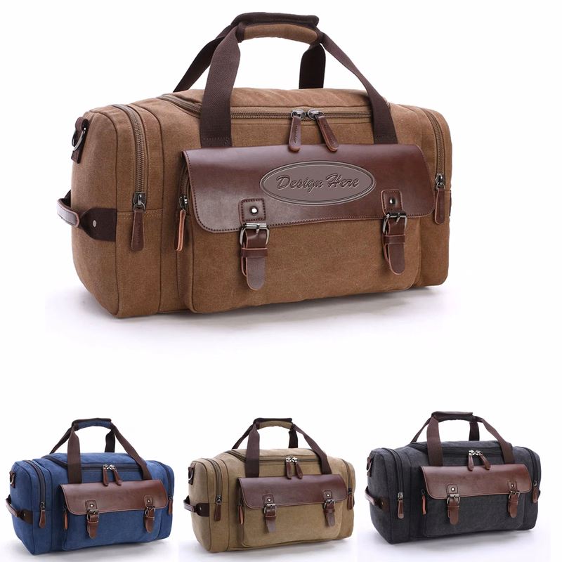 Vintage Canvas Large Travel Bag