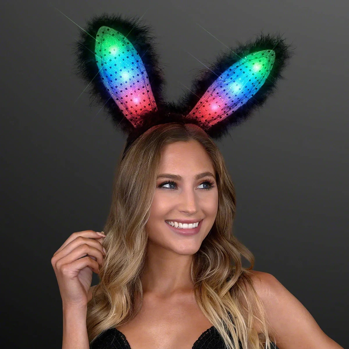 Light up bunny ears headband 1