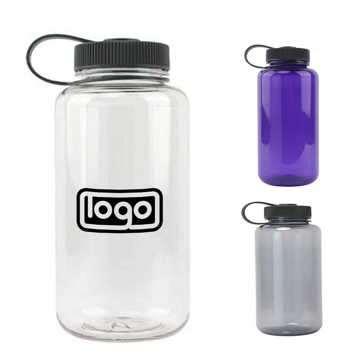32 oz Plastic Wide Mouth Water Bottle 1