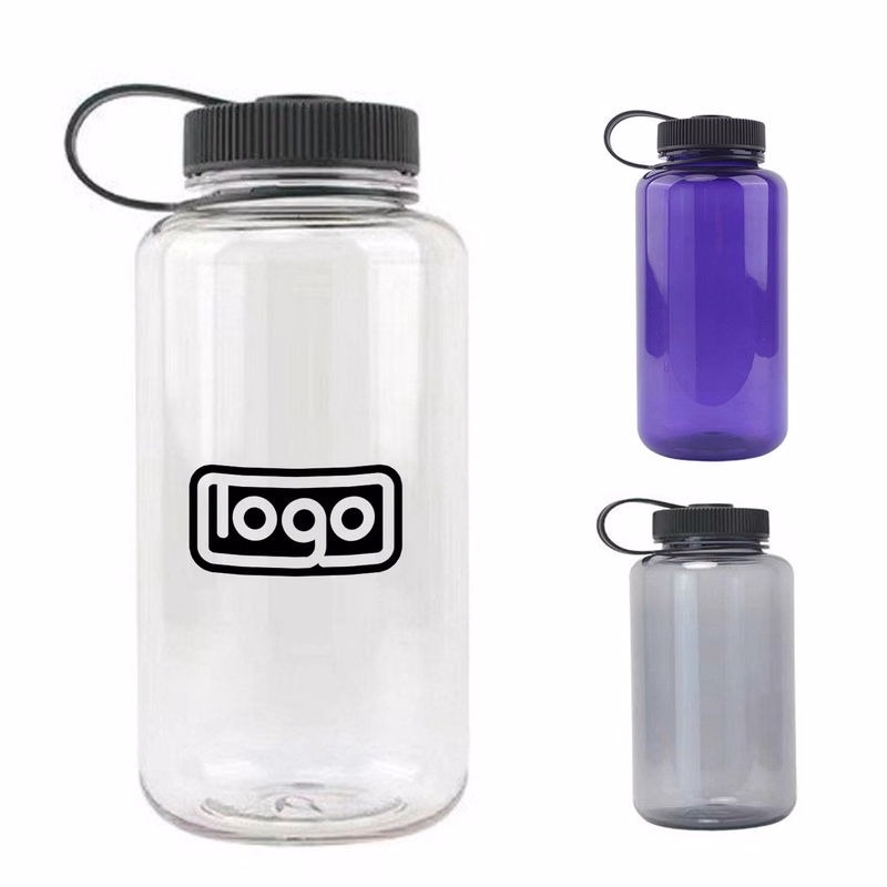 32 oz Plastic Wide Mouth Water Bottle