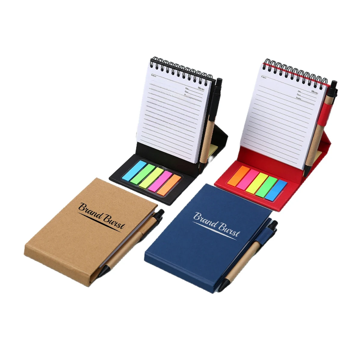 Spiral Memo Pad With Pen And Sticky Notes 1