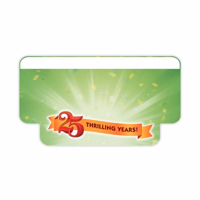 USA Made Synthetic Paper Badge Ribbon Full-Color (1.2"x2.125")