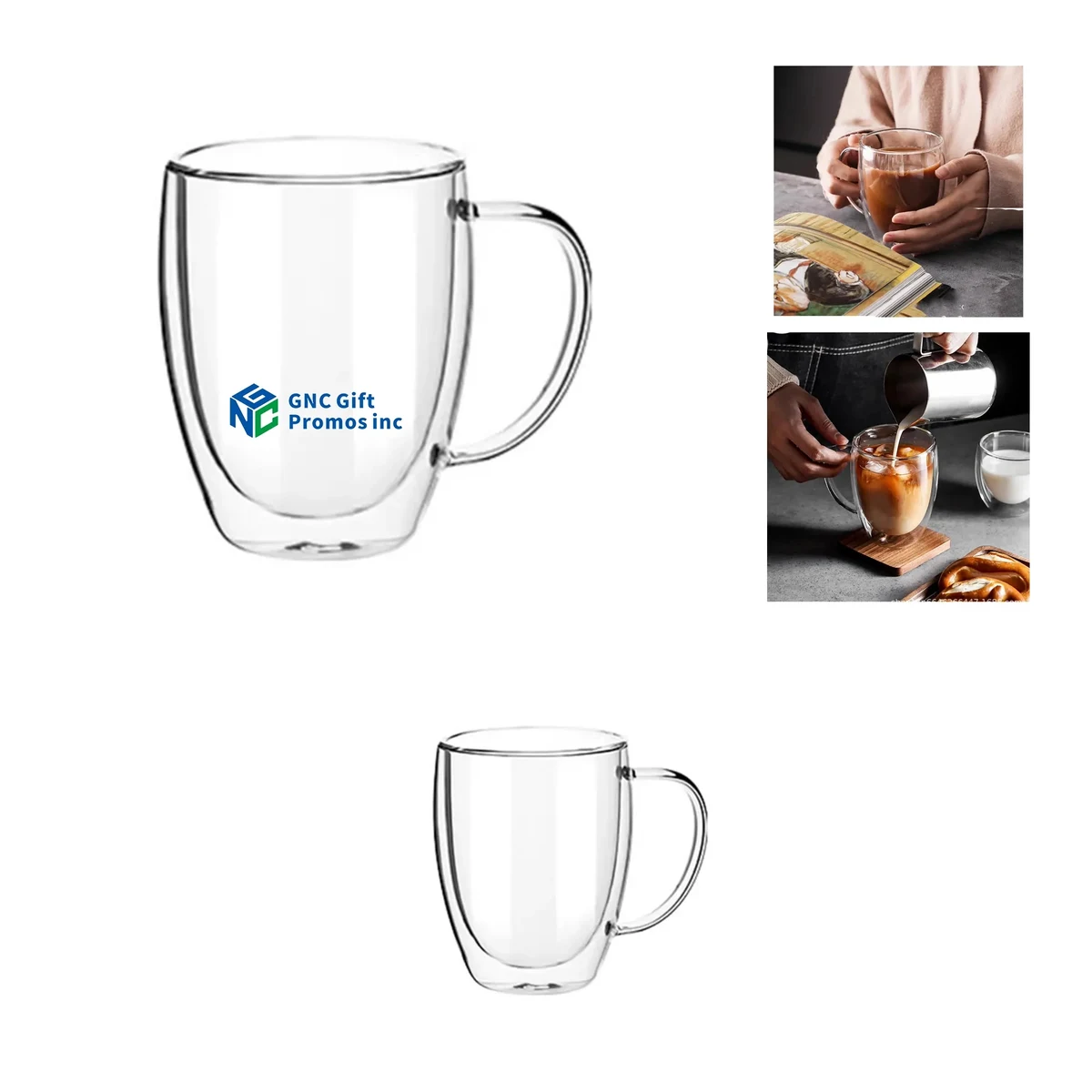 Glass Double-Layer Insulated Coffee Cup 1