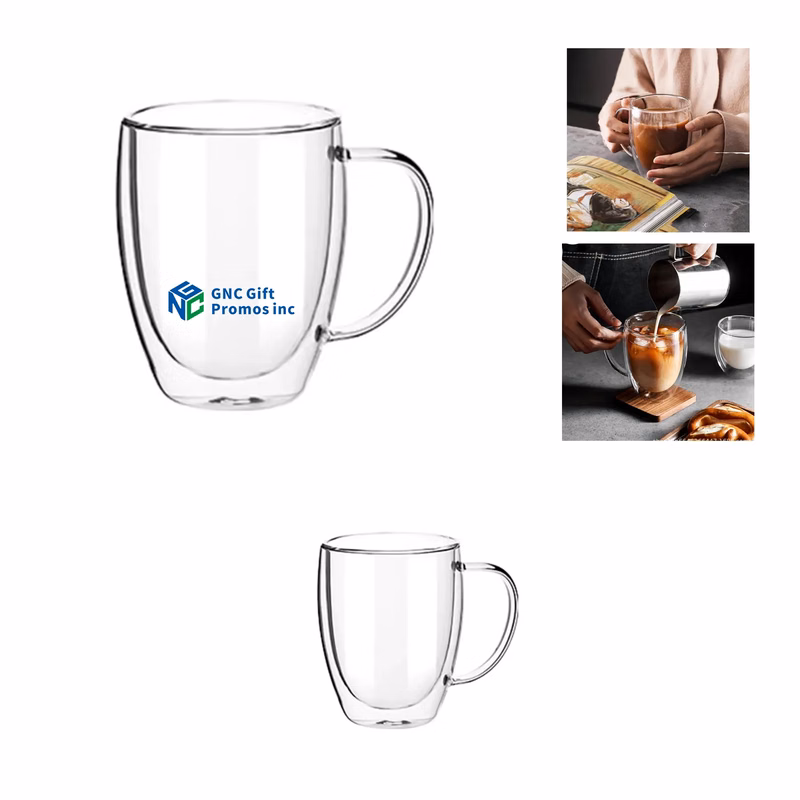 Glass Double-Layer Insulated Coffee Cup