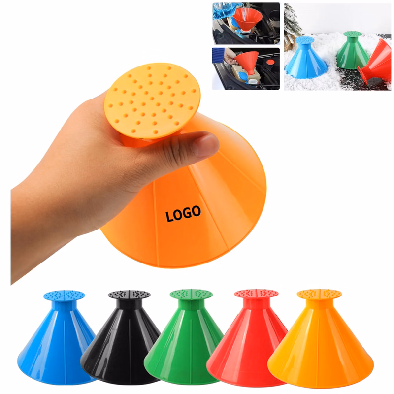 2-in-1 Cone-Shaped Car Ice Scraper