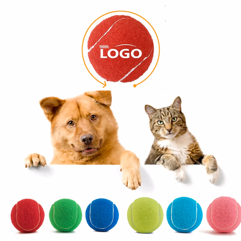 Custom Rubber Pet Tennis Balls Interactive Dog Toy