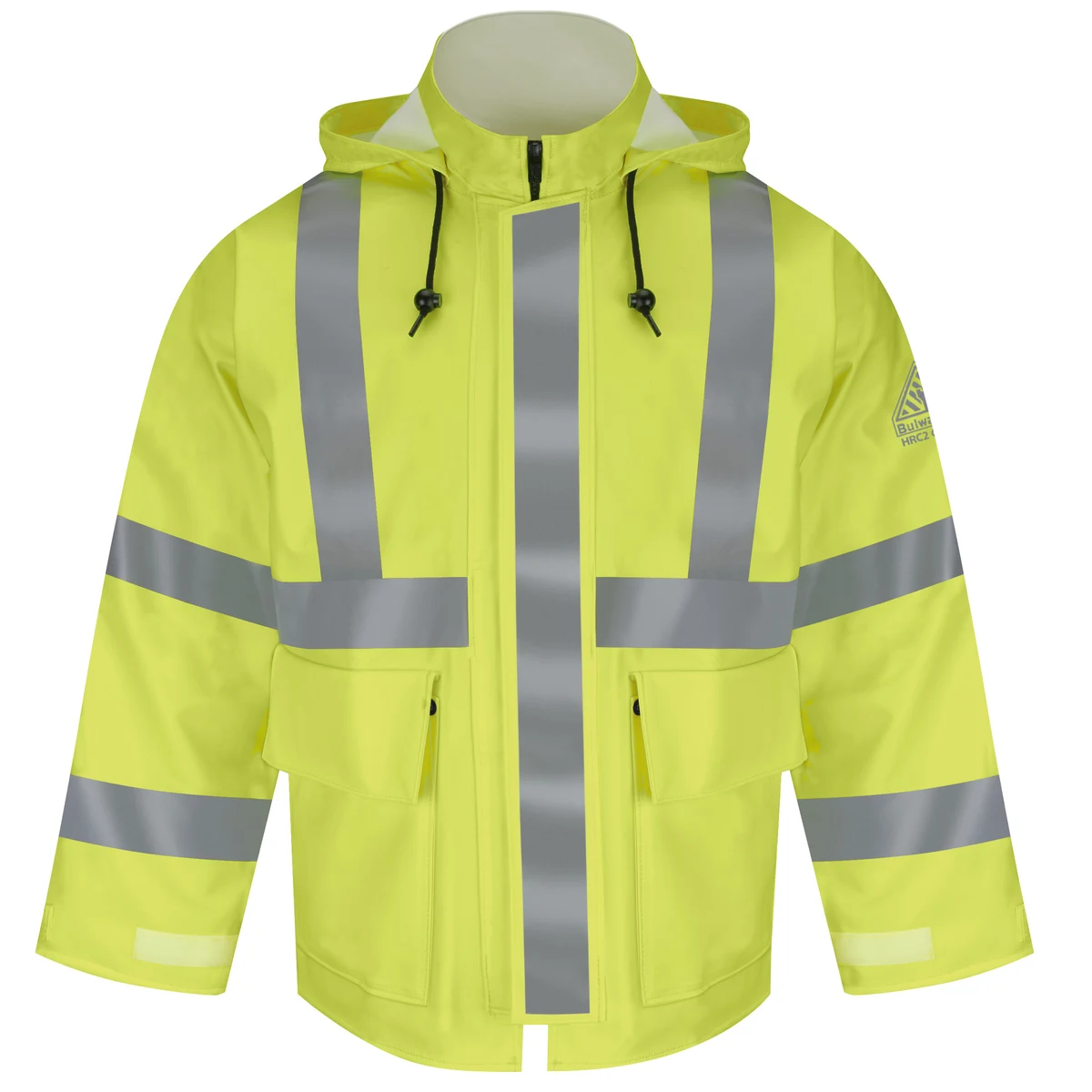 Bulwark® Men's FR Hi-Visibility Rain Jacket with Hood 1