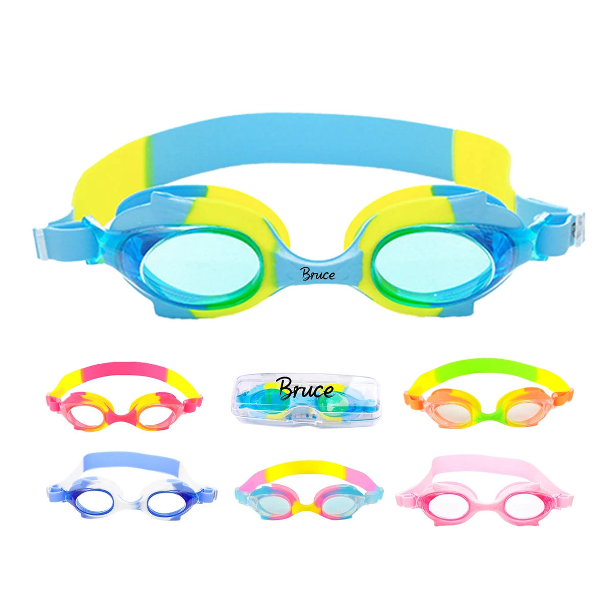 Kids Waterproof Anti-Fog Swimming Goggles 1